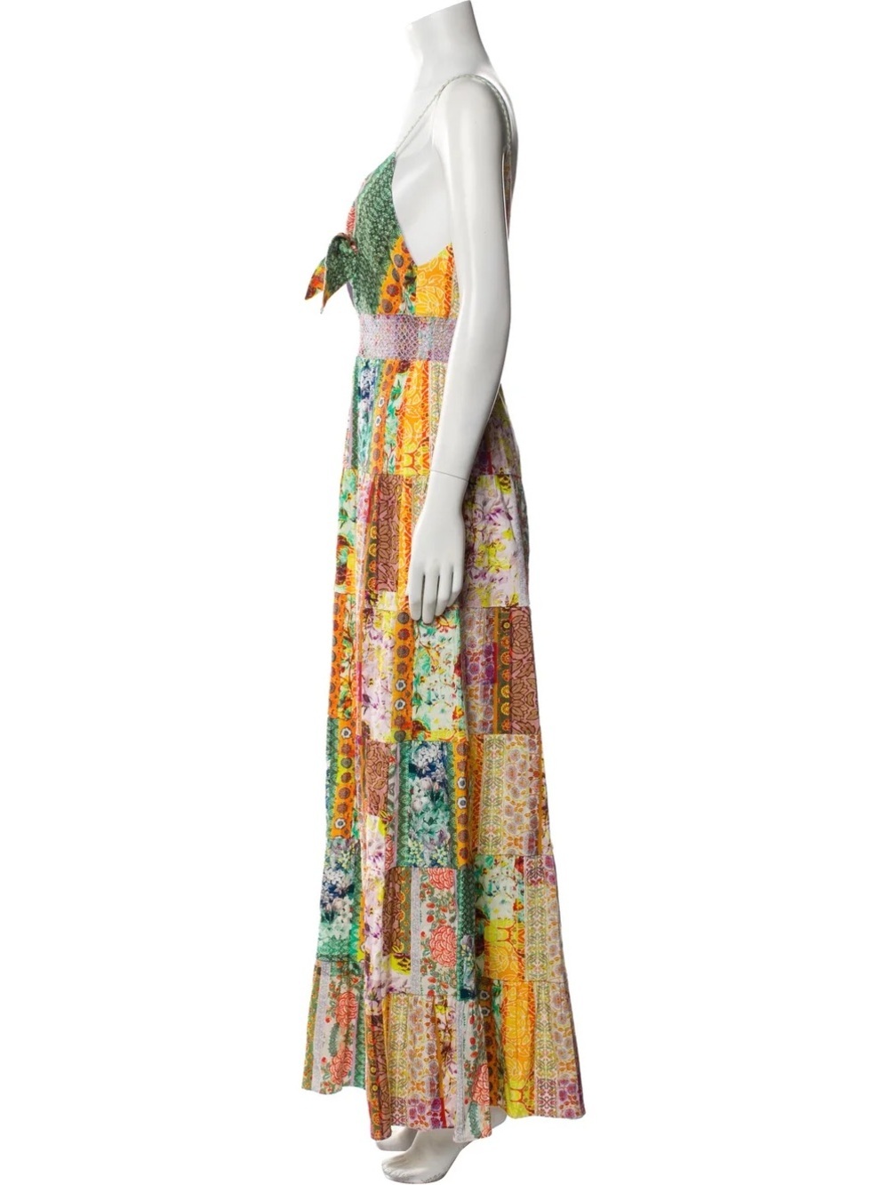 Alice + Olivia Revolve Bestseller Current Season Patchwork Maxi Dress NWT 6 - Picture 6 of 7